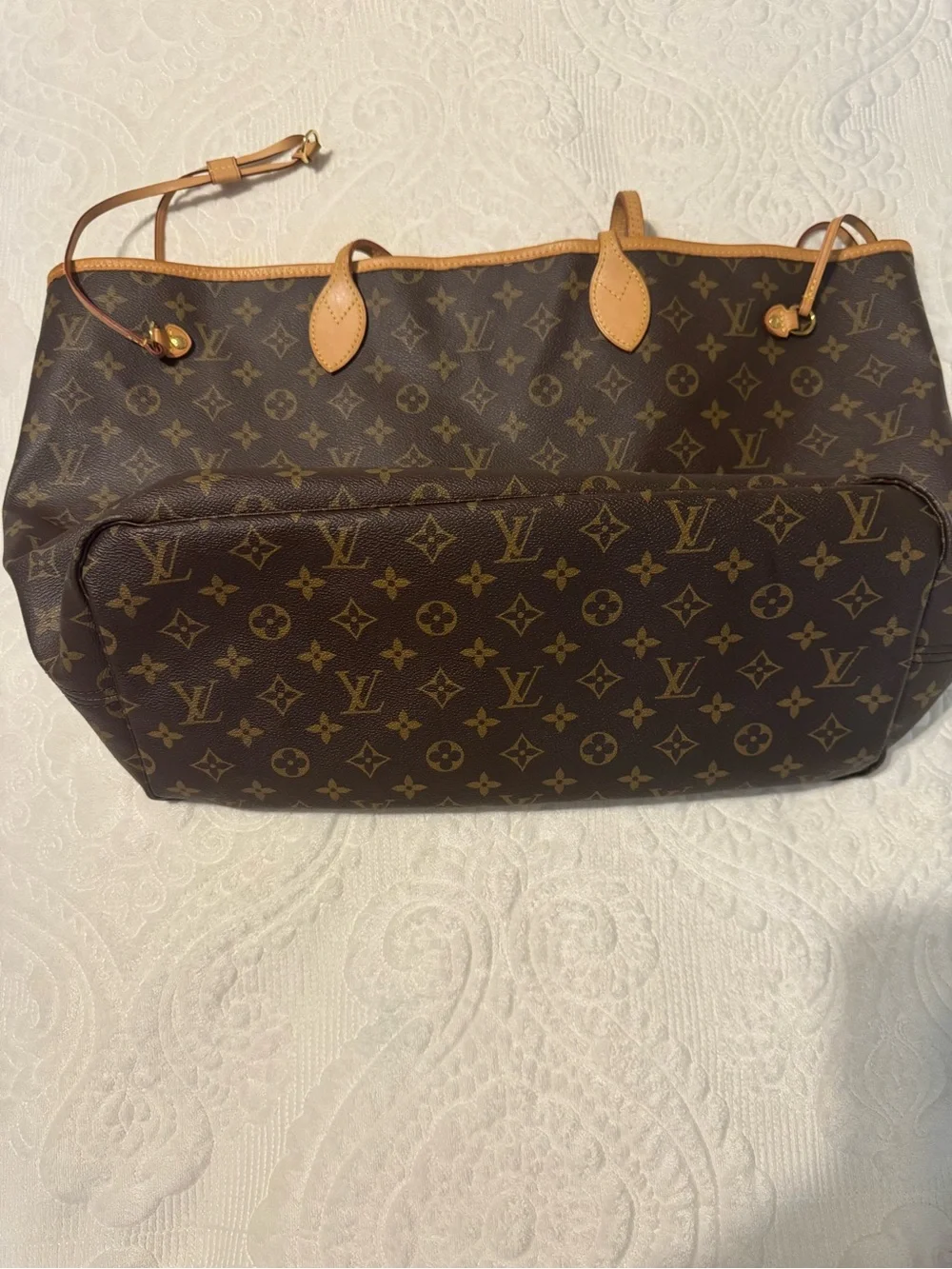 Louis Vuitton Brown Monogram Neverfull GM Shoulder Tote with Vachetta Trim
